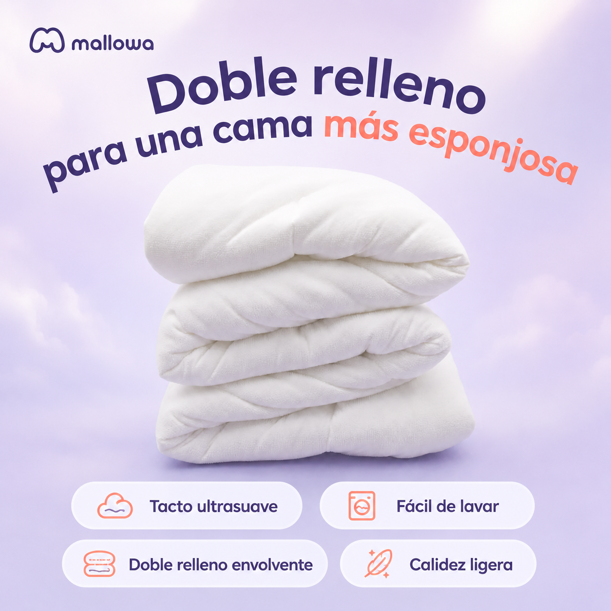 Edredón Mallowa NubeSuave