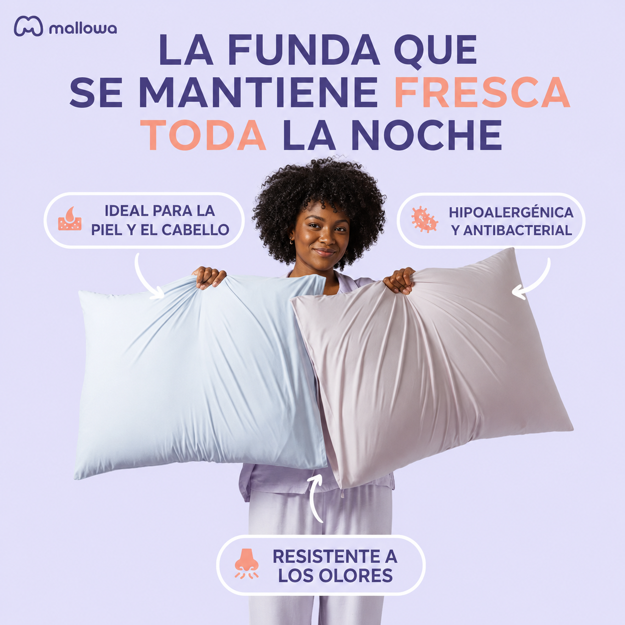 Pack 2 Fundas Refrescantes Mallowa FrescaNoche