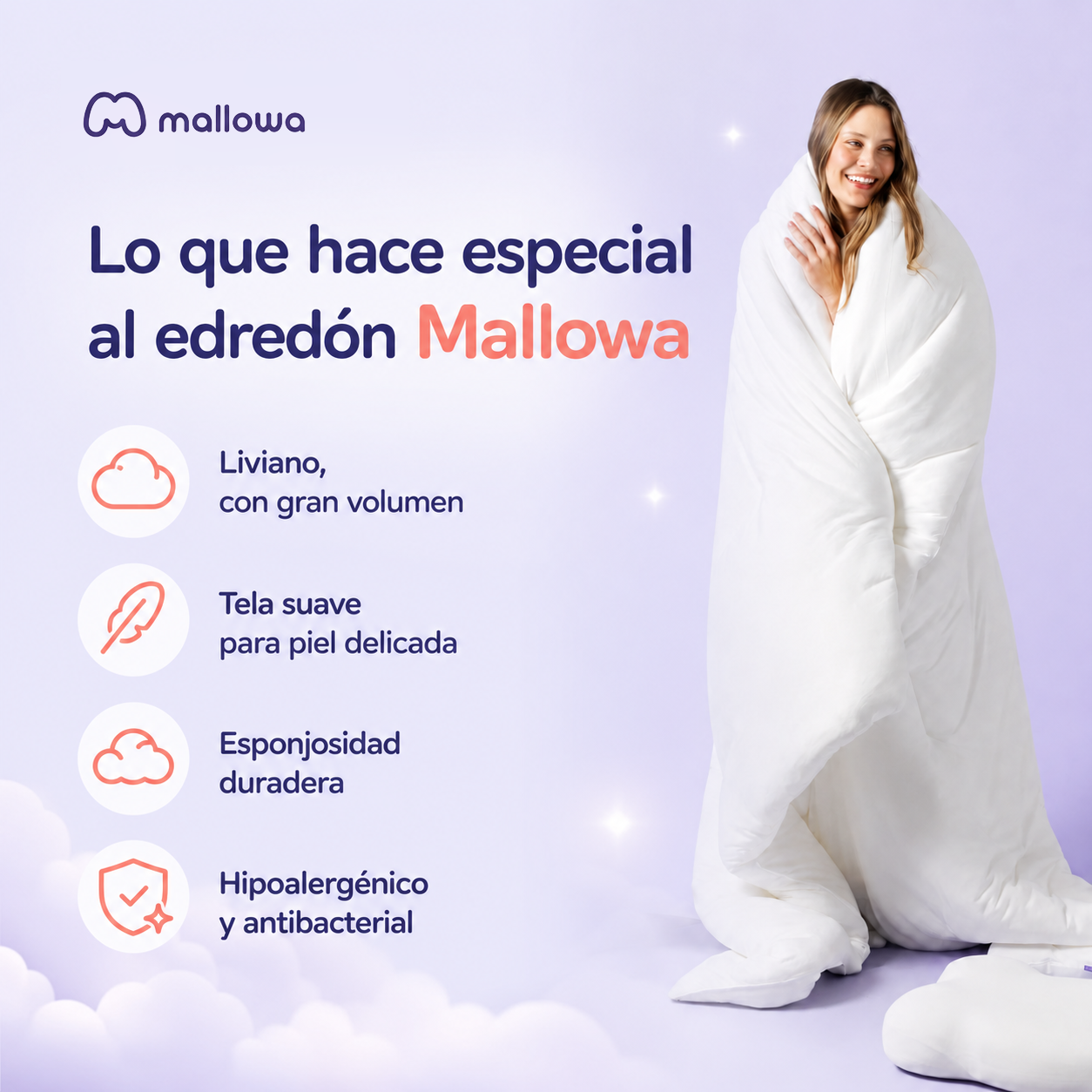 Edredón Mallowa NubeSuave